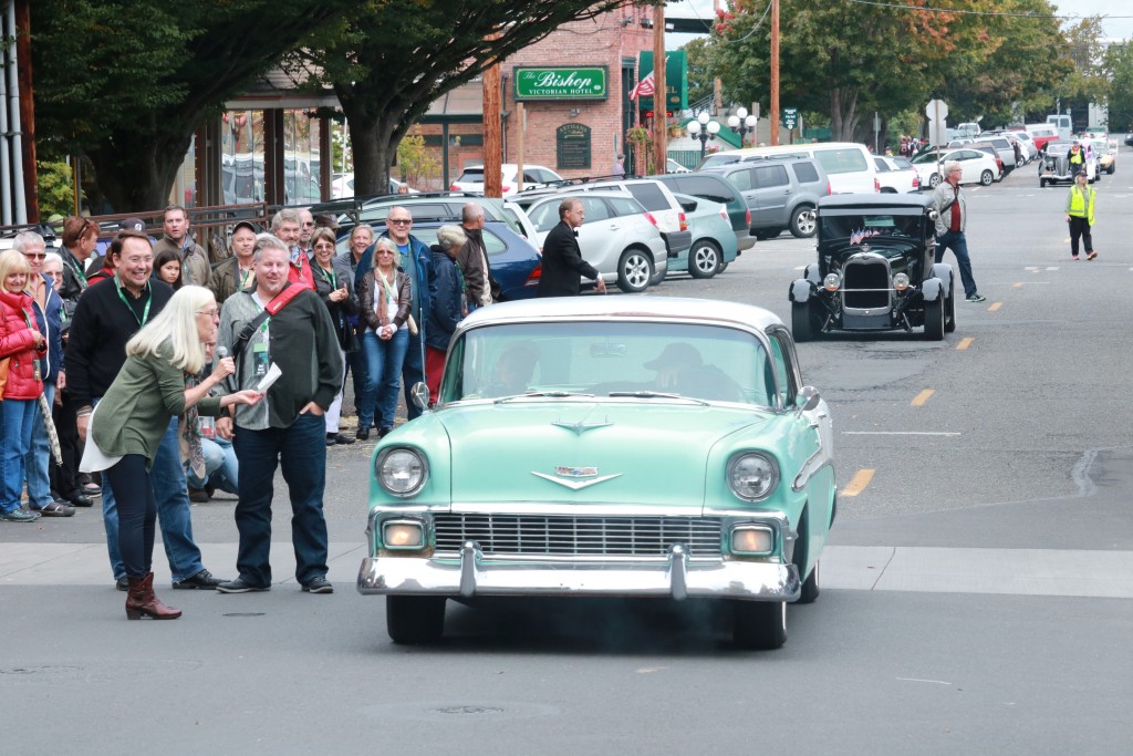 Filmmakers make a grand entrance during opening ceremony parade with PTFF director Janette Force on the microphone, greeting. - photo by Chris Urquia