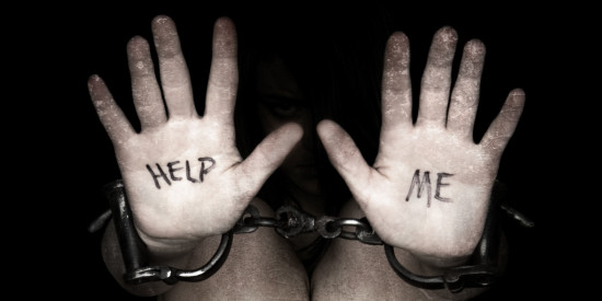 Illustrating the helplessness that human trafficking victims face in today’s world. Photo courtesy of Huffingtonpost.ca