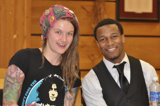 Eulalia Engel and Jerod Grant at the Life and Legacy of Dr. King Studium Generale. - Photo by Kriska Obermiller