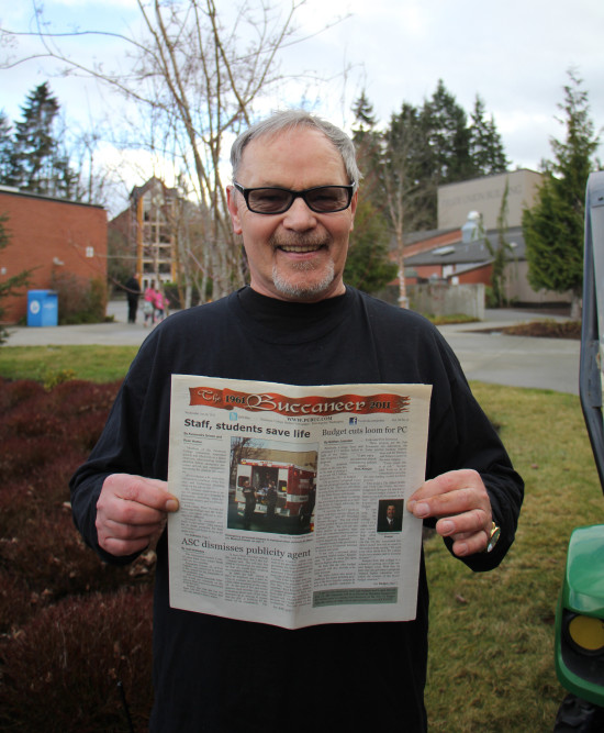 Peninsula College custodian Al Johnson, who’s life was saved on campus. - Photo by Giovanni Roverso