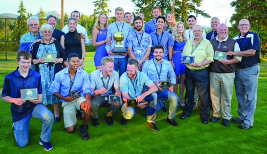 The 2016 Peninsula College Hall of Fame class were inducted at the Peninsula Golf Course, June 4 in Port Angeles. - Photo courtesy of Jay Cline