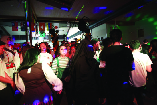 More than 200 students attended the Halloween dance in the Pirate Union Building and listened to Pop and Hip Hop music from DJ RoBoTiX - Photo by Michael Drake